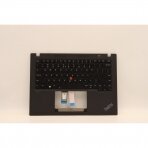 Klaviatūra su korpusu (palmrest) kompiuteriui Lenovo ThinkPad T14s Gen 3 21BR 21BS 5M11G27204 US šviečianti