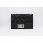 Klaviatūra su korpusu (palmrest) kompiuteriui Lenovo ThinkPad X1 Carbon 7th Gen 5M10W85945 5M10W86017 UK šviečianti
