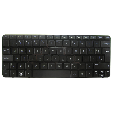 Klaviatūra HP COMPAQ Mini 210-2000 210-3000 210-4000 (didelis ENTER, klavišai su tarpais, su rėmeliu) UK 1