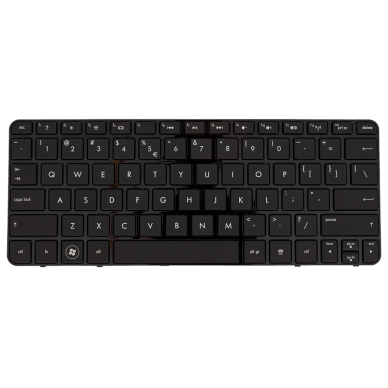 Klaviatūra HP COMPAQ Mini 210-2000 210-3000 210-4000 (mažas ENTER, klavišai su tarpais, su rėmeliu) US