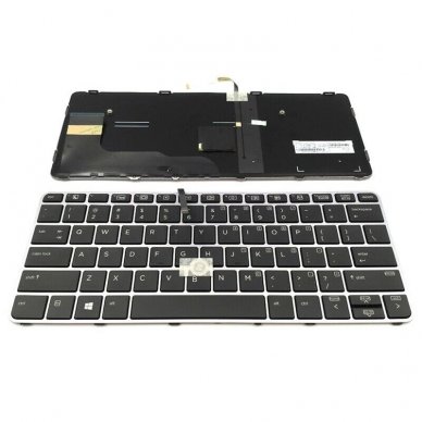 Klaviatūra HP EliteBook 820 G3 720 725 G3 725 G4 826630-001 826630-B31 (šviečianti, "trackpoint") originalas