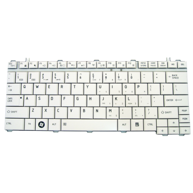 Klaviatūra TOSHIBA U400 U500 A600 M800 M900 (balta, mažas ENTER) US