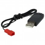USB įkrovimo kabelis RC modelių baterijoms su JST jungtimi 4.8V 250mAh 60cm
