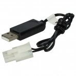 USB įkrovimo kabelis RC modelių, žaislų baterijoms 7.2V 250mAh