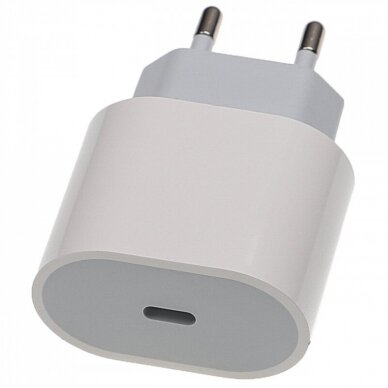 Maitinimo adapteris telefonui USB-C iPhone 13 20W, 9V, 12V, 5V, baltas 1