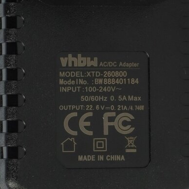 Maitinimo adapteris (kroviklis) elektriniam įrankiui 90500857 Black & Decker EPC18 22.6V, 210mA 4