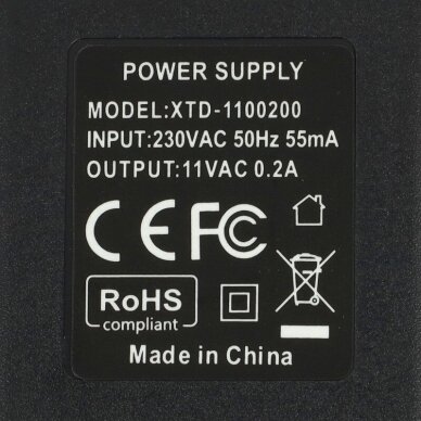 Maitinimo adapteris (kroviklis) elektriniam įrankiui 90560380 Black & Decker DV7210NF 11V, 200mA 4