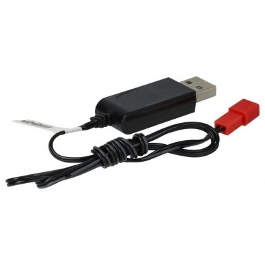 USB įkrovimo kabelis RC modelių baterijoms su JST jungtimi 0.25A 7.2V 60cm 1