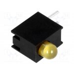 LED; in housing; amber; 3mm; No.of diodes: 1; 20mA; 80°; 1.6÷2.6V H30E-1AD LUCKYLIGHT