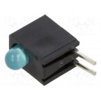 LED; in housing; blue; 3mm; No.of diodes: 1; 20mA; Lens: diffused H101CBWD BIVAR