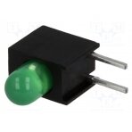 LED; in housing; green; 3.4mm; No.of diodes: 1; 20mA; 60°; 2.2÷2.5V L-1384AD/1GD KINGBRIGHT ELECTRONIC