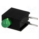 LED; in housing; green; 3mm; No.of diodes: 1; 20mA; 40°; 2.2÷2.5V L-7104EW/1GD KINGBRIGHT ELECTRONIC