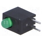 LED; in housing; green; 3mm; No.of diodes: 1; 20mA; 60°; 2.2÷2.5V L-934CB/1GD KINGBRIGHT ELECTRONIC