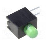 LED; in housing; green; 3mm; No.of diodes: 1; 20mA; Lens: diffused OSG8HA3E34X-3F1A OPTOSUPPLY