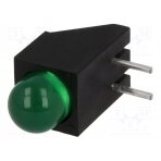 LED; in housing; green; 5mm; No.of diodes: 1; 20mA; 60°; 2.2÷2.5V L-1503CB/1LGD KINGBRIGHT ELECTRONIC