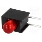 LED; in housing; red; 3.4mm; No.of diodes: 1; 20mA; 60°; 2÷2.5V L-1384AD/1ID KINGBRIGHT ELECTRONIC