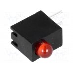 LED; in housing; red; 3mm; No.of diodes: 1; 20mA; Lens: red,diffused H30C-1SD LUCKYLIGHT
