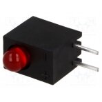 LED; in housing; red; 3mm; No.of diodes: 1; 20mA; Lens: red,diffused L-710A8CB/1ID KINGBRIGHT ELECTRONIC