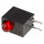 LED; in housing; red; 3mm; No.of diodes: 1; 20mA; Lens: red,diffused L-934CB/1ID KINGBRIGHT ELECTRONIC