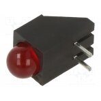 LED; in housing; red; 4.75mm; No.of diodes: 1; 20mA; 60°; 2÷2.5V SSF-LXH100ID LUMEX