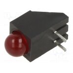 LED; in housing; red; 4.75mm; No.of diodes: 1; 20mA; 60°; 2÷2.5V SSF-LXH100LID LUMEX