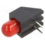 LED; in housing; red; 5mm; No.of diodes: 1; 20mA; Lens: diffused; 45° H178CRD BIVAR