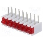 LED; in housing; red; No.of diodes: 8; 20mA; Lens: red,diffused; 38° ZSU0830 SIGNAL-CONSTRUCT