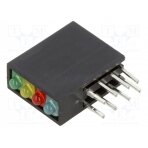 LED; in housing; red,blue,green,yellow; 1.8mm; No.of diodes: 4 H485CGYHBWD BIVAR