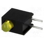 LED; in housing; yellow; 3mm; No.of diodes: 1; 20mA; 40°; 2.1÷2.5V L-7104EW/1YD KINGBRIGHT ELECTRONIC