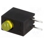 LED; in housing; yellow; 3mm; No.of diodes: 1; 20mA; 40°; 2.1÷2.5V L-710A8CB/1YD KINGBRIGHT ELECTRONIC