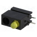 LED; in housing; yellow; 3mm; No.of diodes: 1; 20mA; 60°; 1.2÷4mcd 1801.7033 MENTOR