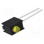 LED; in housing; yellow; 3mm; No.of diodes: 1; 20mA; 60°; 2.1÷2.5V OPL-3004YD-60-H1A OPTO Plus LED