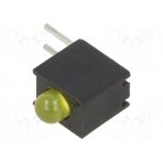 LED; in housing; yellow; 3mm; No.of diodes: 1; 2mA; Lens: diffused H131CYDL-120 BIVAR