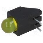 LED; in housing; yellow; 5mm; No.of diodes: 1; 20mA; 60°; 2.1÷2.5V L-1503CB/1YD KINGBRIGHT ELECTRONIC