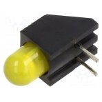 LED; in housing; yellow; 5mm; No.of diodes: 1; 20mA; Lens: diffused H178CYD BIVAR