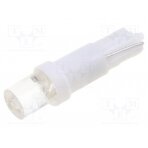LED lamp; cool white; T5; Urated: 12VDC; 3lm; No.of diodes: 1; 0.24W OST05WG01GD-W5T5 OPTOSUPPLY