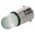 LED lamp; green; BA9S; 230VAC LG-BA9S-230AC POLAM-ELTA