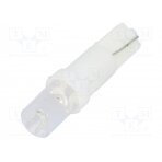 LED lamp; green; T5; Urated: 12VDC; 3.5lm; No.of diodes: 1; 0.24W OST05WG01GD-G5T5 OPTOSUPPLY