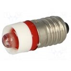 LED lamp; red; E10; 12VDC; 12VAC LLED-E10/12/R BRIGHTMASTER