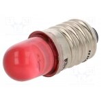 LED lamp; red; E10; 230VAC; 200÷250mcd LR-E10-230AC POLAM-ELTA