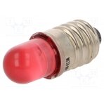LED lamp; red; E10; 24VDC; 24VAC; AC lum: 700÷800mcd LR-E10-24AC/DC POLAM-ELTA