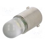LED lamp; white; BA9S; 12VDC; 12VAC LW-BA9S-12AC/DC POLAM-ELTA