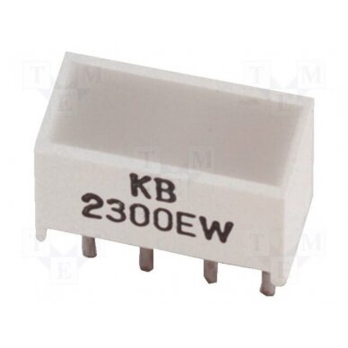 LED backlight; yellow; Lens: white,diffused; λd: 588nm; 8÷40mcd KB-2400YW KINGBRIGHT ELECTRONIC