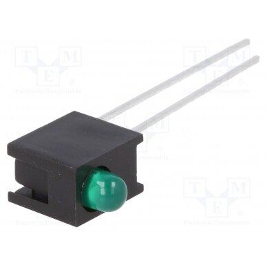LED; in housing; green; 3mm; No.of diodes: 1; 10mA; 60°; 1.5÷2.7V HLMP-1503-C00A1 BROADCOM (AVAGO)