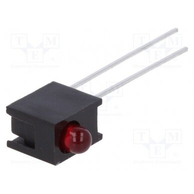 LED; in housing; red; 3mm; No.of diodes: 1; 10mA; Lens: red,diffused HLMP-1301-E00A1 BROADCOM (AVAGO) 1