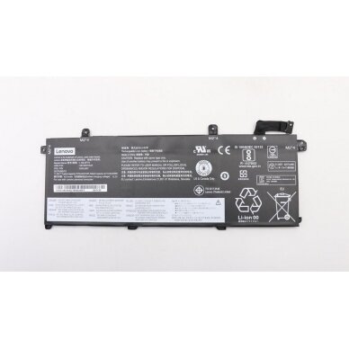Baterija (akumuliatorius) Lenovo ThinkPad T495 (20NJ,20NK), T490 (20N2,20N3) FRU02DL007 11.55V 50Wh (originalas)