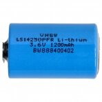 Baterija (akumuliatorius) 1/2 AA LS14250PFR Li-SOCl2 3.6V 1200mAh
