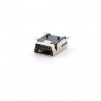 Lizdas Mini USB Type B 5-kontaktai 180° SMD SMT PCB