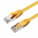 MicroConnect CAT6A S/FTP 0.25m Yellow LSZH Shielded Network Cable, LSZH, MC-SFTP6A0025Y SFTP6A0025Y Tinklo kabeliai