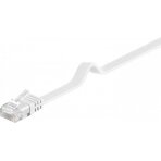 MicroConnect U/UTP CAT6 2M White Flat Undshielded Network Cable, V-UTP602W-FLAT-LSZH Tinklo kabeliai
